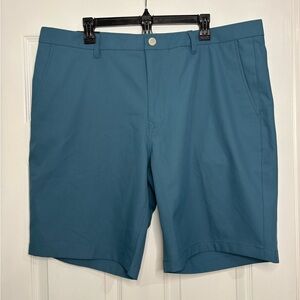 NWT Bonobos Golf Chino Shorts dark teal blue size 40 waist 10” inseam
